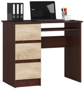 PC stolík Benicio (wenge + dub sonoma) (L). Akcia -17%. Vlastná spoľahlivá doprava až k Vám domov. 1069027