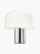 Stmievateľná stolová lampa z opálového skla Bellhop