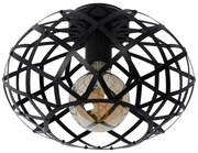 Lucide 21117/30/30 - Stropné svietidlo WOLFRAM 1xE27/40W/230V čierna