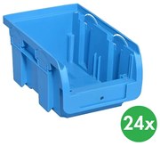 Allit Plastový box COMPACT, 102 x 160 x 75 mm, 24 ks, modrý