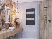 Gamma Erga Classic, vykurovacie teleso 1200x600 mm, 762W, čierna matná, ERG-LAV-CLAS-12060-BK