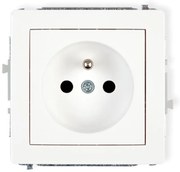 Jednoduchá zásuvka  Z / U biela  D DGP-1Z