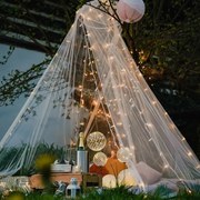 DECOLED LED světelný řetěz FLASH, 20 m, teple bílá, 120 diod, IP67, bílý kabel, Easy Fix