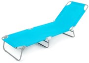 Happy Green Plážové ležadlo SUNBAY svetlomodrá