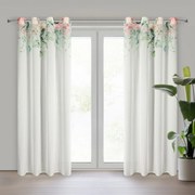 ZÁVES NA KRÚŽKOCH ALORA 135X250 CM LISTY