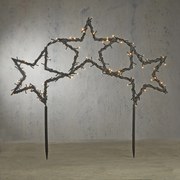 Vianočný reflektor hviezdy vrátane LED s 8 nastaveniami a časovačom - Rudolph