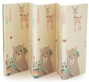 PETITE&MARS - Skladacia podložka na hranie CAMPY ELEPHANT&FOX