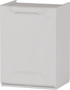 Súprava 4 plastových košov na triedený odpad, 20 L, 340 x 290 x 470 mm