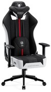 Textilné Kreslo Diablo X-Player 2.0 Small, Bielo-čierne
