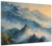 Obraz - Maľovaná horská krajina (70x50 cm)
