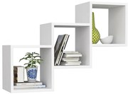 Nástenná polica STAR, biela