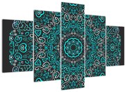 Obraz ornamentálne abstrakcie (150x105 cm)