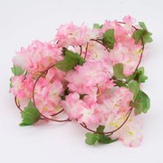 DECOLED Jarní girlanda, 220 cm, prům. 15 cm, růžová, sakura