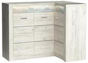 Skrinka Indie 15 (s LED osvetlením) (craft biely). Akcia -20%. Vlastná spoľahlivá doprava až k Vám domov. 1057795