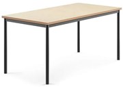 Stôl SONITUS, 1600x800x720 mm, linoleum - béžová, antracit