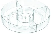 Okrúhly transparentný úložný box iDesign The Home Edit, ⌀ 45,7 cm