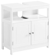 Kúpeľňová skrinka pod umývadlo Vasagle Iggle biela