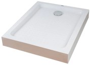 Almagro 80x100x13,5 cm Štvorcová, obdĺžniková, akrylová sprchová vanička, so sifonom