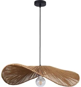 Polux Luster na lanku CAPRI 1xE27/20W/230V pr. 60 cm bambus SA2173