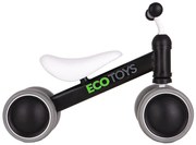 Odrážadlo/minibicykel, sivé, Ecotoys