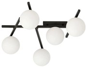 Stropné svietidlo SMART 5xE14/10W/230V čierna/biela