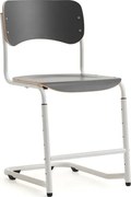 Študentská stolička ELEVATE, nastaviteľná výška: 460-520 mm, biela/antracit