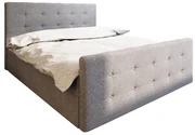 Manželská posteľ  Boxspring 140 cm Milagros 1 (sivá) (s matracom a úložným priestorom). Vlastná spoľahlivá doprava až k Vám domov. 1046737
