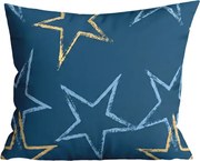 Mikroflanelová obliečka na vankúš STARMISS 40x50 cm, tmavomodrá
