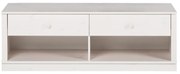 Biely TV stolík z borovicového dreva 137x47 cm Anita – Støraa