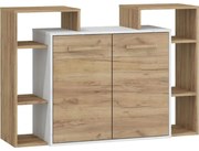 Komoda RIO 2D craft biela/zlatý