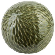 Keramická dekorativní koule Saggio Pattern 10 cm zelená