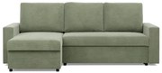 Rohová rozkladacia sedačka NEO Poso svetlozelená