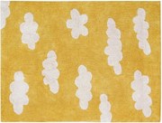 Detský kusový koberec Clouds Mustard, 120x160, žltá, detská izba, Lorena Canals