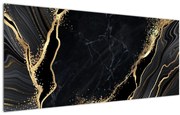 Obraz zlaté abstrakcie (120x50 cm)