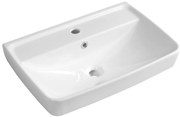 Aqualine Aqualine, DURU keramické umývadlo 60x40cm, biela, TU0351