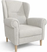 Béžové kreslo ušiak Swan – Ropez