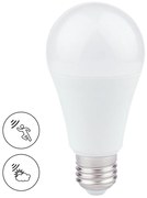 LED žiarovka E27 teplá 3000k 6w 510 lm pohybový senzor