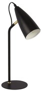 Searchlight EU60970BK - Stolná lampa STYLUS 1xE14/7W/230V čierna