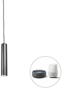 Inteligentné dizajnové závesné svietidlo čierne vrátane WiFi žiarovky GU10 - Tuba Small