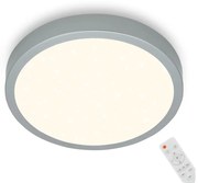 Briloner Briloner 3704-014-LED Stmievateľné stropné svietidlo RUNA LED/22W/230V strieborná+DO BL1418