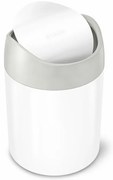 Odpadkový kôš na stôl Mini 1,5 l, biela