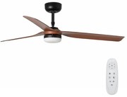 FARO 33817-21 - LED Stropný ventilátor PUNT LED/24W/230V hnedá/čierna + DO