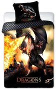 Obliečky Drak 140 x 200 + 70 x 90 cm FARO