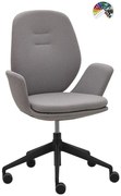 RIM Dizajnové kancelárske kreslo MUUNA čalúnenie FAME, STEP MELANGE, OCEANIC, CRISP