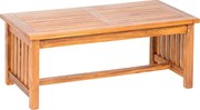 DEOKORK Teakový konferenčný stolík ROSALINE 120 × 65 × 48 cm