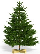 InternetovaZahrada Umelý vianočný stromček 180 cm + drevený stojan