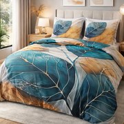 SATÉNOVÉ OBLIEČKY SATYNLOVE PREMIUM 160X200 CM, 2KS 70X80 CM LISTY