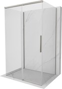 Mexen Rox-3S, 3-stenný sprchový kút 120 x 95 cm, 8mm číre sklo, oceľový profil, 8C2-120-095-97-00-3S