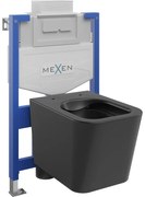 Mexen Fenix XS-U, podomietkový modul a závesné WC Teo, čierna matná, 6853385XX85