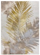 Koberec BLISS Z216AZ137 palmové listy, krémový / zlatý